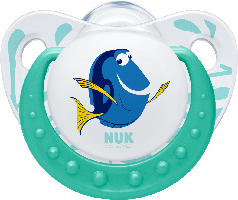 Nuk Disney Finding Dory Soother - Nuk Classic Finding Dory Silicone Soothers 0-6 Months (1020x824), Png Download