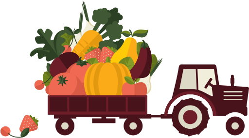 Some Of Our Offerings - Farmers Market Vector Png (530x309), Png Download