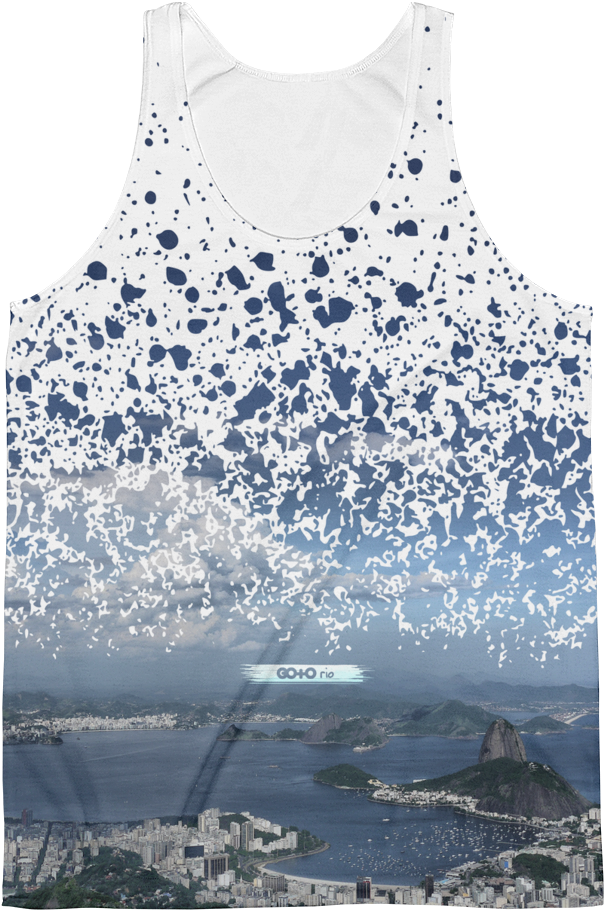 Guanabara Bay Paint Splatter Vest - Botafogo Beach (1000x1000), Png Download