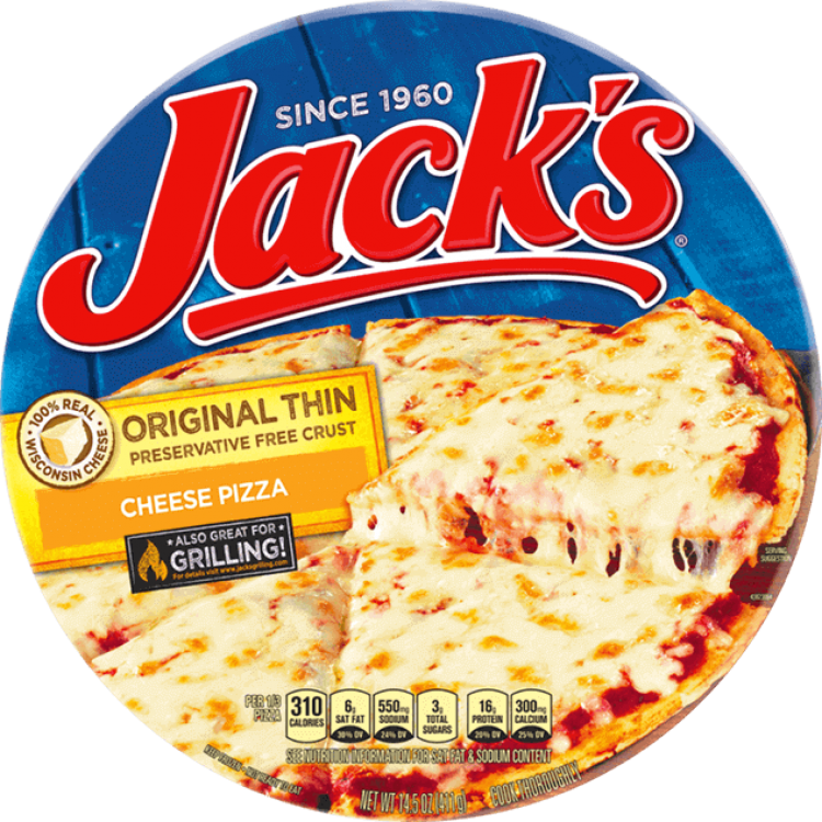 Jack's Original Thin Crust - Jack's Pepperoni Pizza Nutrition Facts (750x750), Png Download