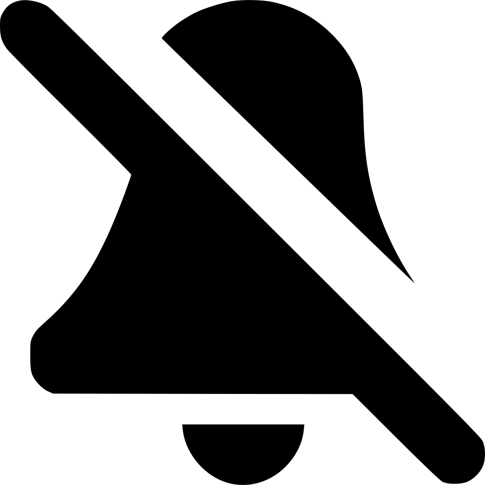 Bell Mute Comments - Mute Bell Png (980x980), Png Download