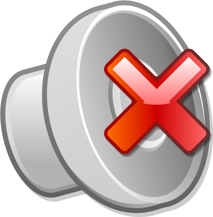 File - Stock Volume-mute - Svg - Language (1024x1024), Png Download