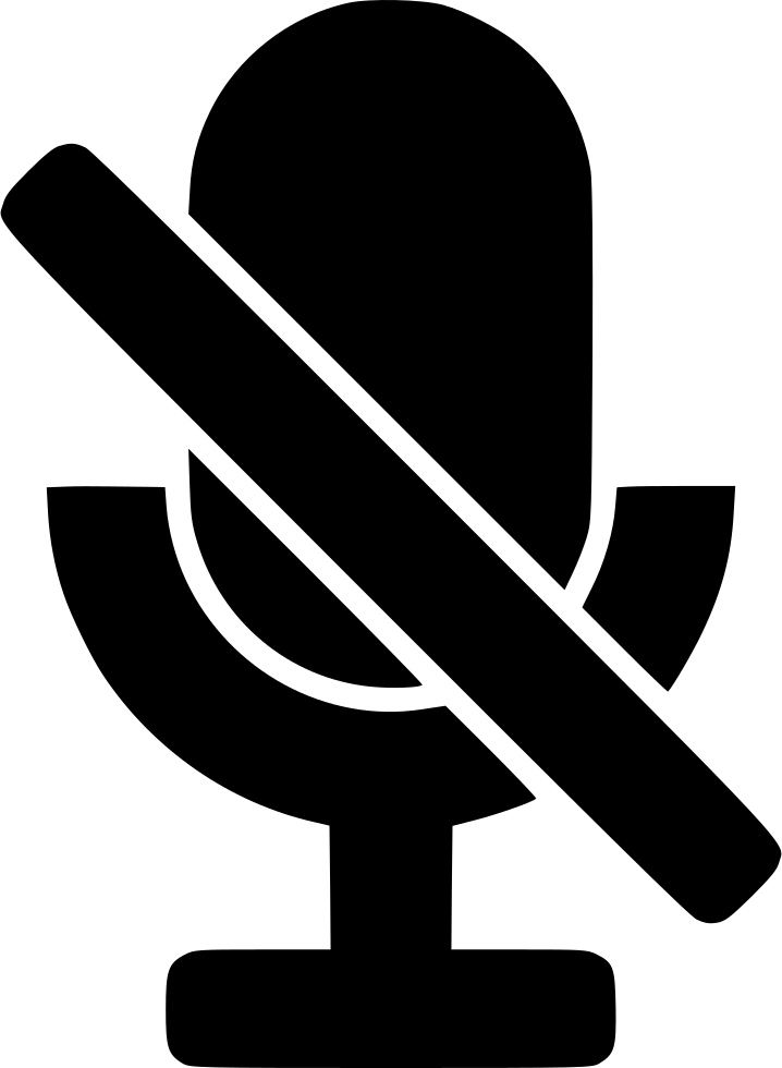 Mute Microphone Comments - Microphone Mute Png Icon (718x980), Png Download
