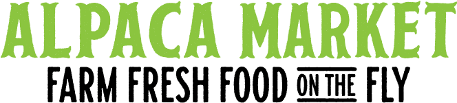 Alpaca Market Farm Fresh Food - Human Action (733x211), Png Download