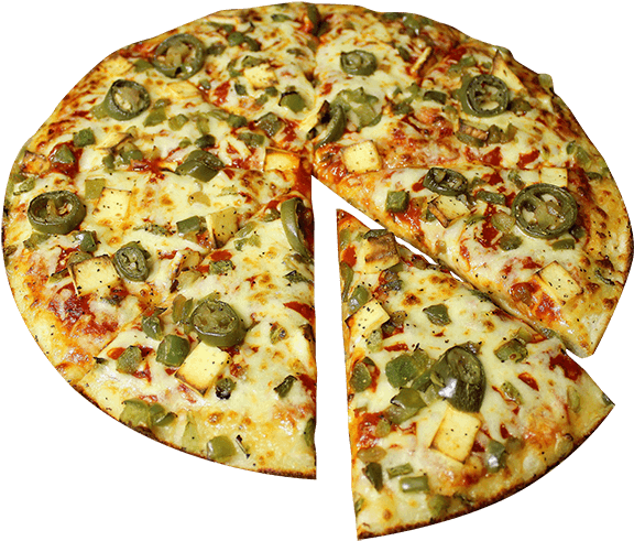 Paneer Chilli - Chilli Cheese Pizza Png (600x529), Png Download