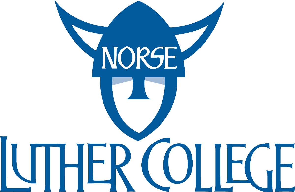 Luther College With Norse Helmet Blue Download - Luther College Logo (1200x780), Png Download