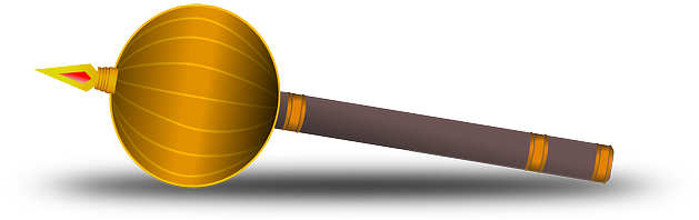 I See Him, But Not Now - Mace In Mahabharata (640x320), Png Download