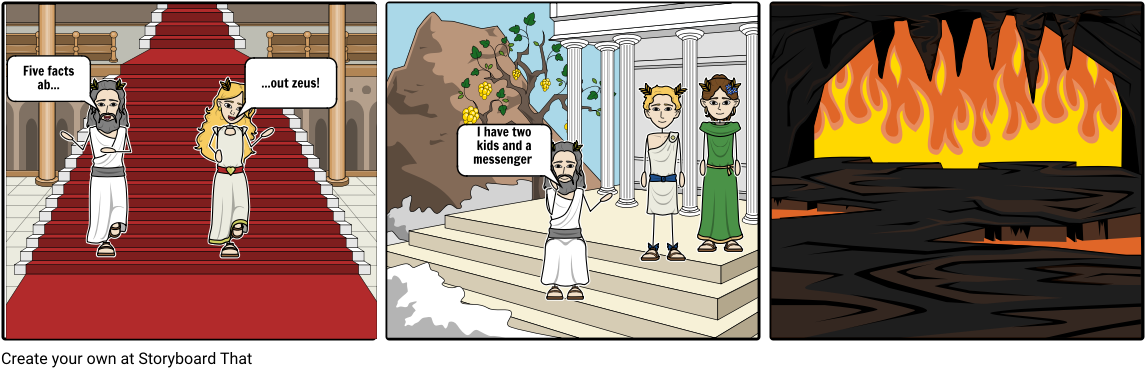 Five Facts About Zeus - Storyboard (1164x385), Png Download