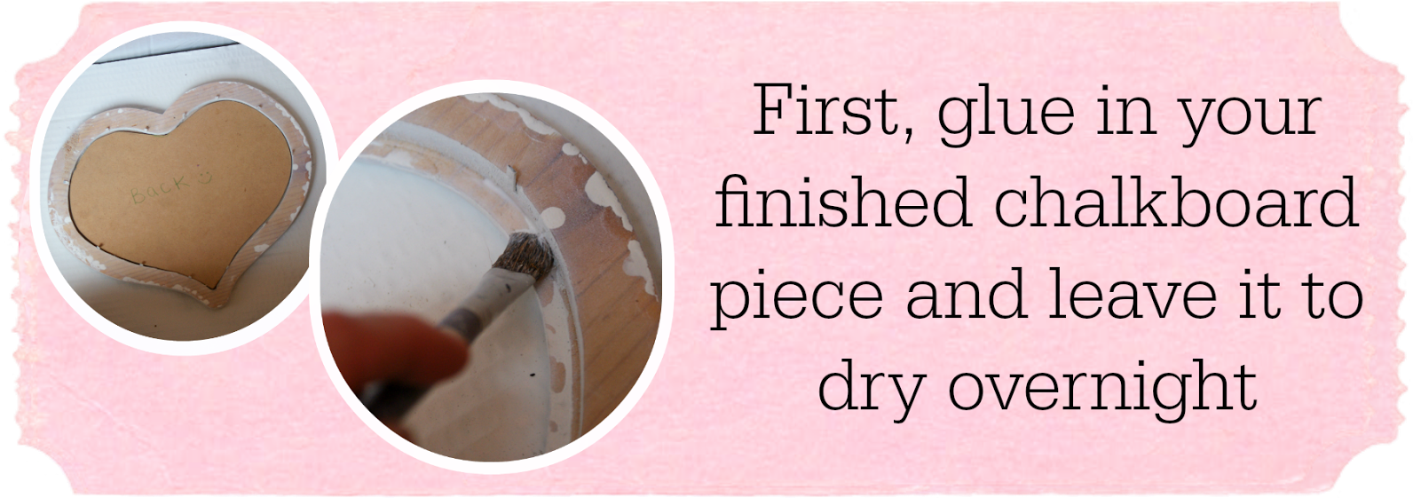 How To Make A Chalkboard From A Photo Frame - Circle (1600x597), Png Download