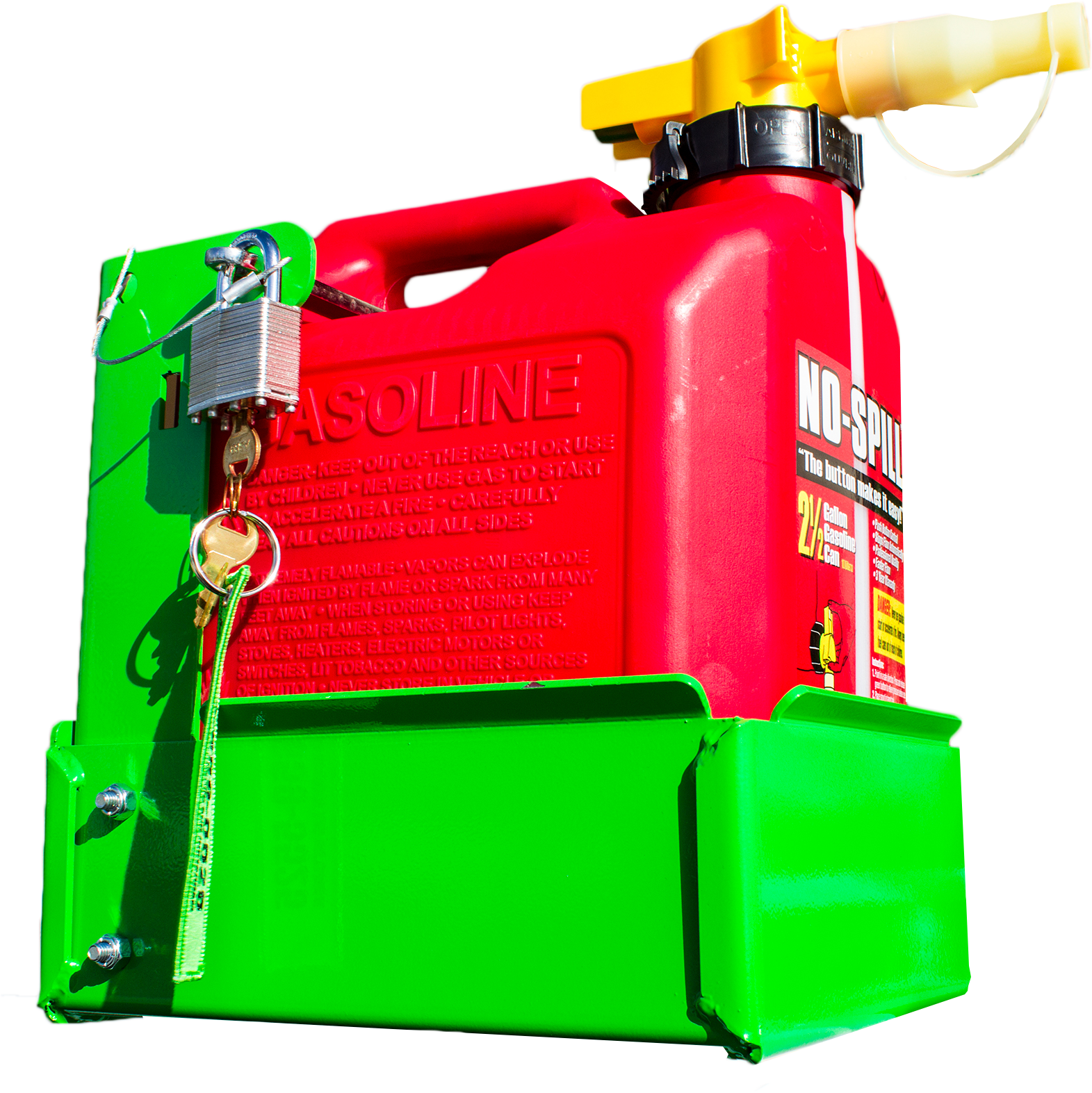 5 Gallon Gas Can Rack For No Spill And Scepter Brand - Scepter Jerry Can Holder (1600x1596), Png Download