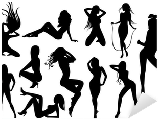 Woman Silhouette Stripper (400x400), Png Download