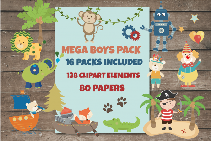 Boys Meg Bundle Poppymoondesign Crafters Card Making - Cartoon (720x480), Png Download