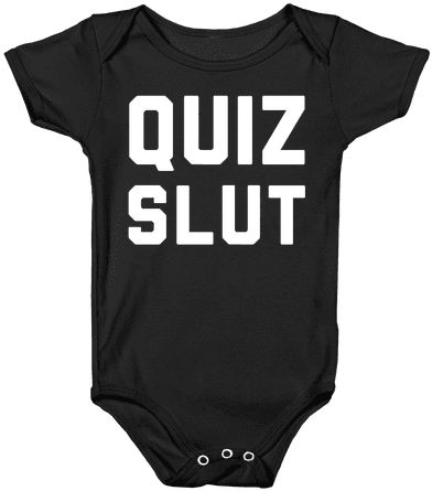 Quiz Slut Baby Onesy - Tshirt Misfits Baby (484x484), Png Download