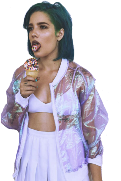Halsey Image - Photoshoots With Ice Cream (500x648), Png Download