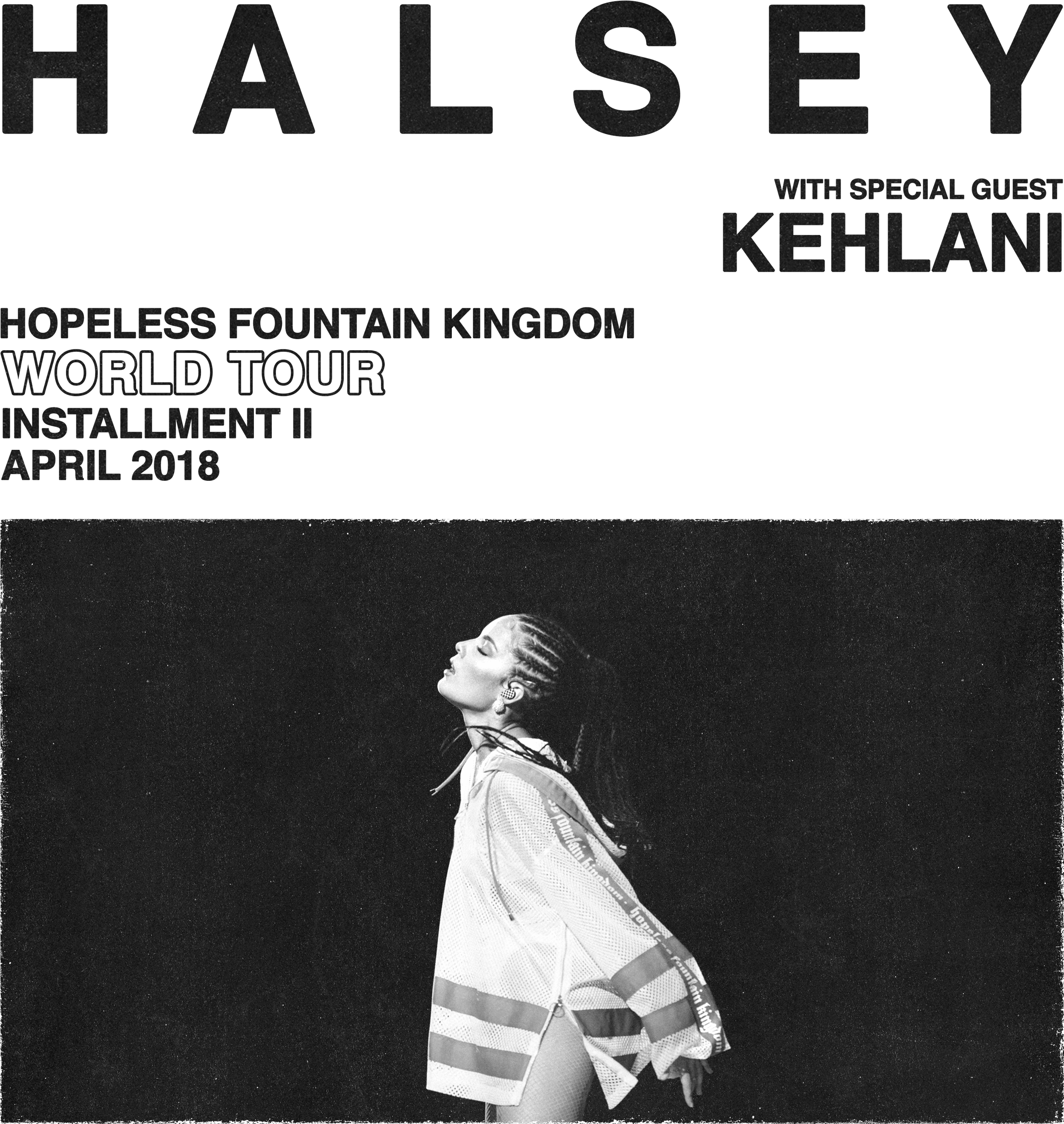 Mobile Header - Halsey Hopeless Fountain Kingdom Tour Australia (2875x2897), Png Download