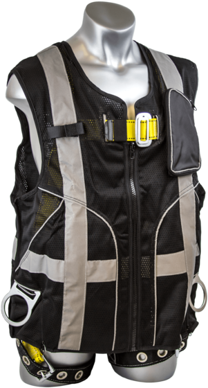 Guardian Black Deluxe Construction Tux Vest Harness (380x570), Png Download