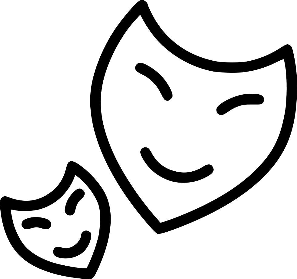 Mask Party Theater Fun Acting Comments (980x920), Png Download