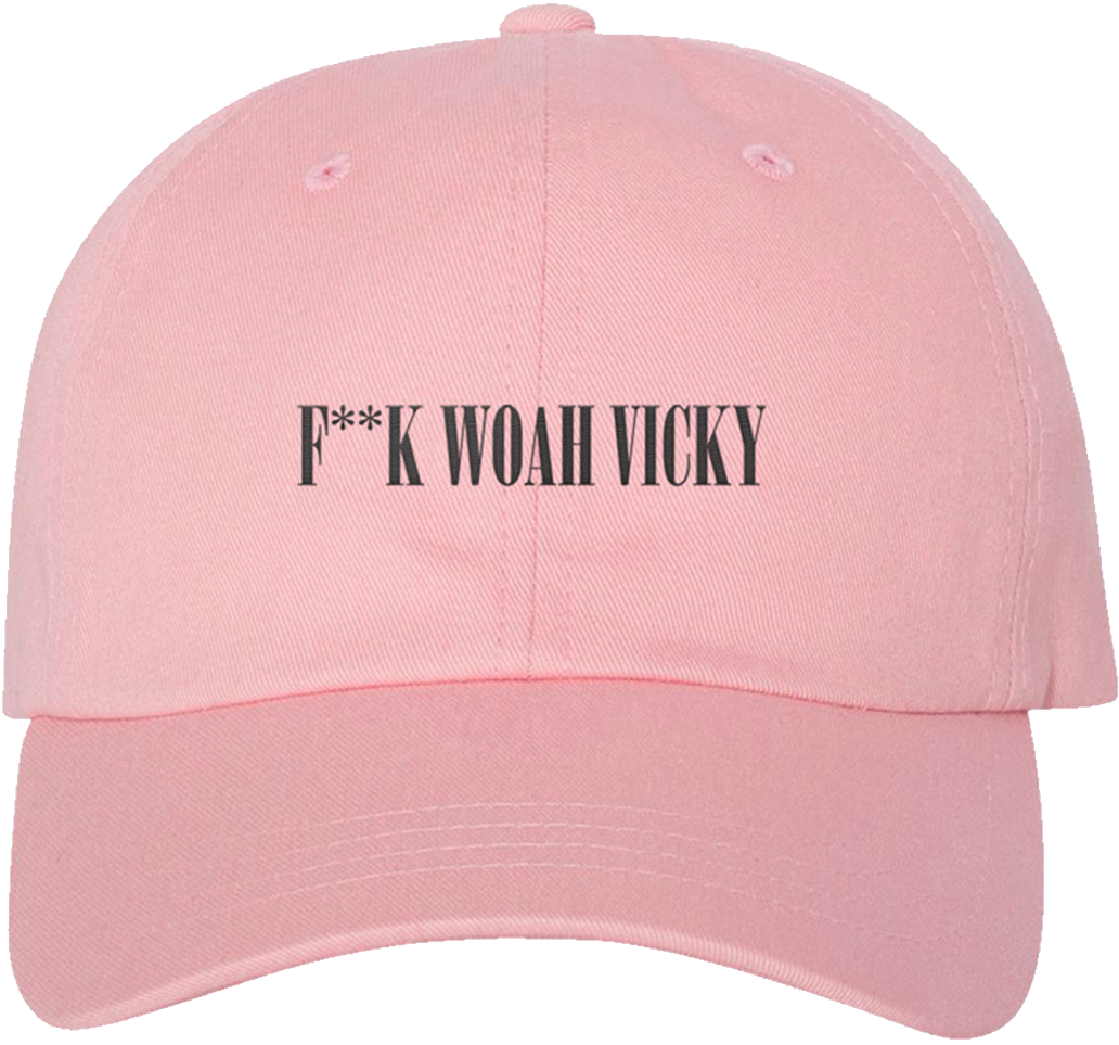 F**k Woah Vicky Dad Hat - Victoria Waldrip (1500x1500), Png Download