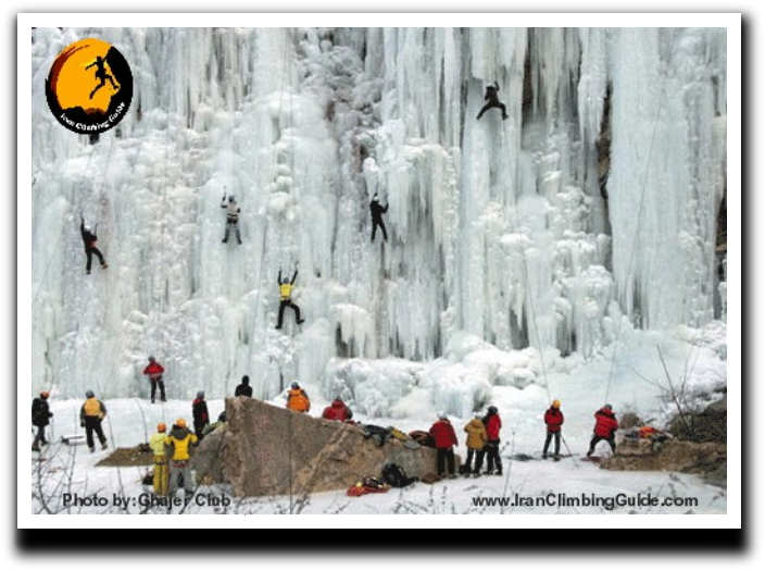 Ice Climbing In Hamellon Would Be A Very Nice Day By - ابشار گنج نامه همدان (704x525), Png Download