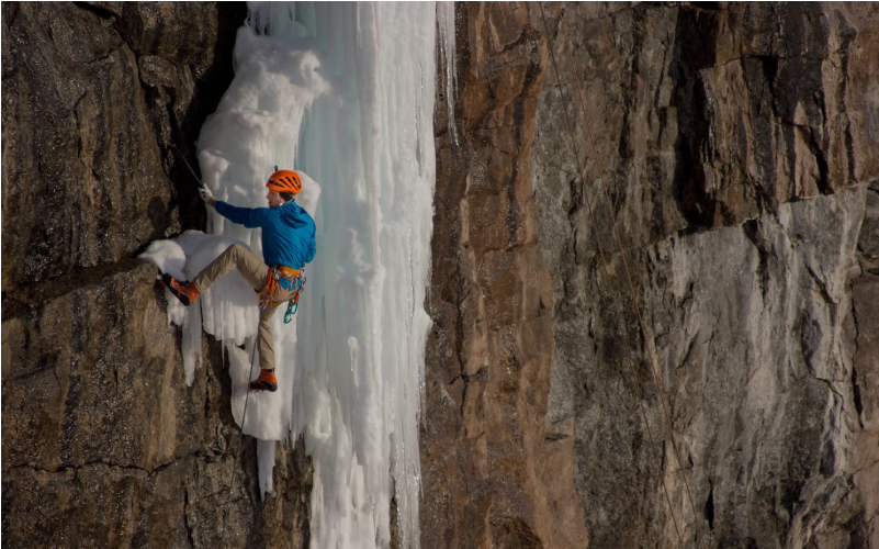 Ice Climber On Lead, Photo By Laura Francis Deshane - Adam Dailey (800x800), Png Download