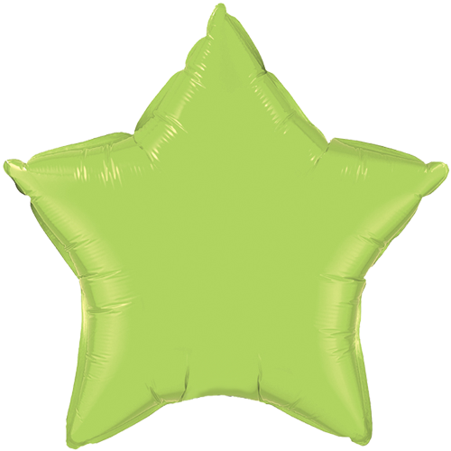 20" Lime Green Star Foil Balloon - Pink Star Foil Balloon (500x500), Png Download