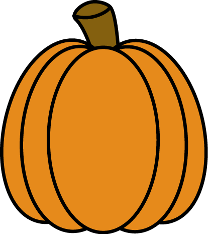 Pumpkin Outline Clip Art Free Download - Autumn Pumpkins Clip Art (414x464), Png Download