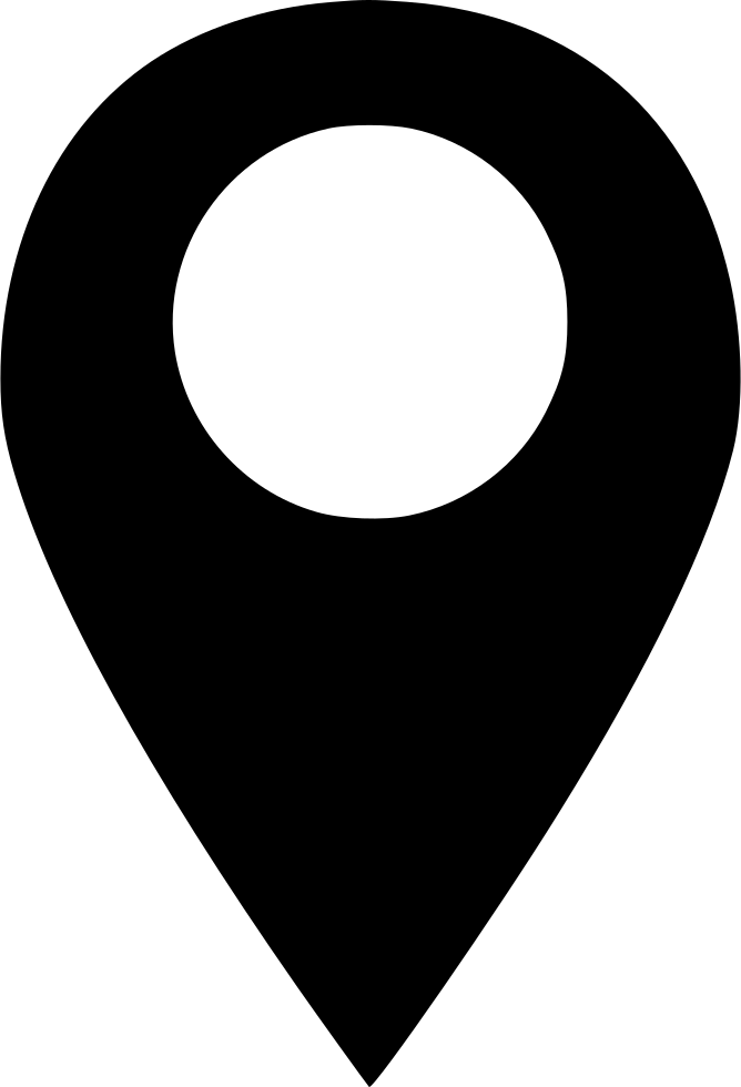 Map Location Marker Glyph - Location Pin Image Png (668x980), Png Download