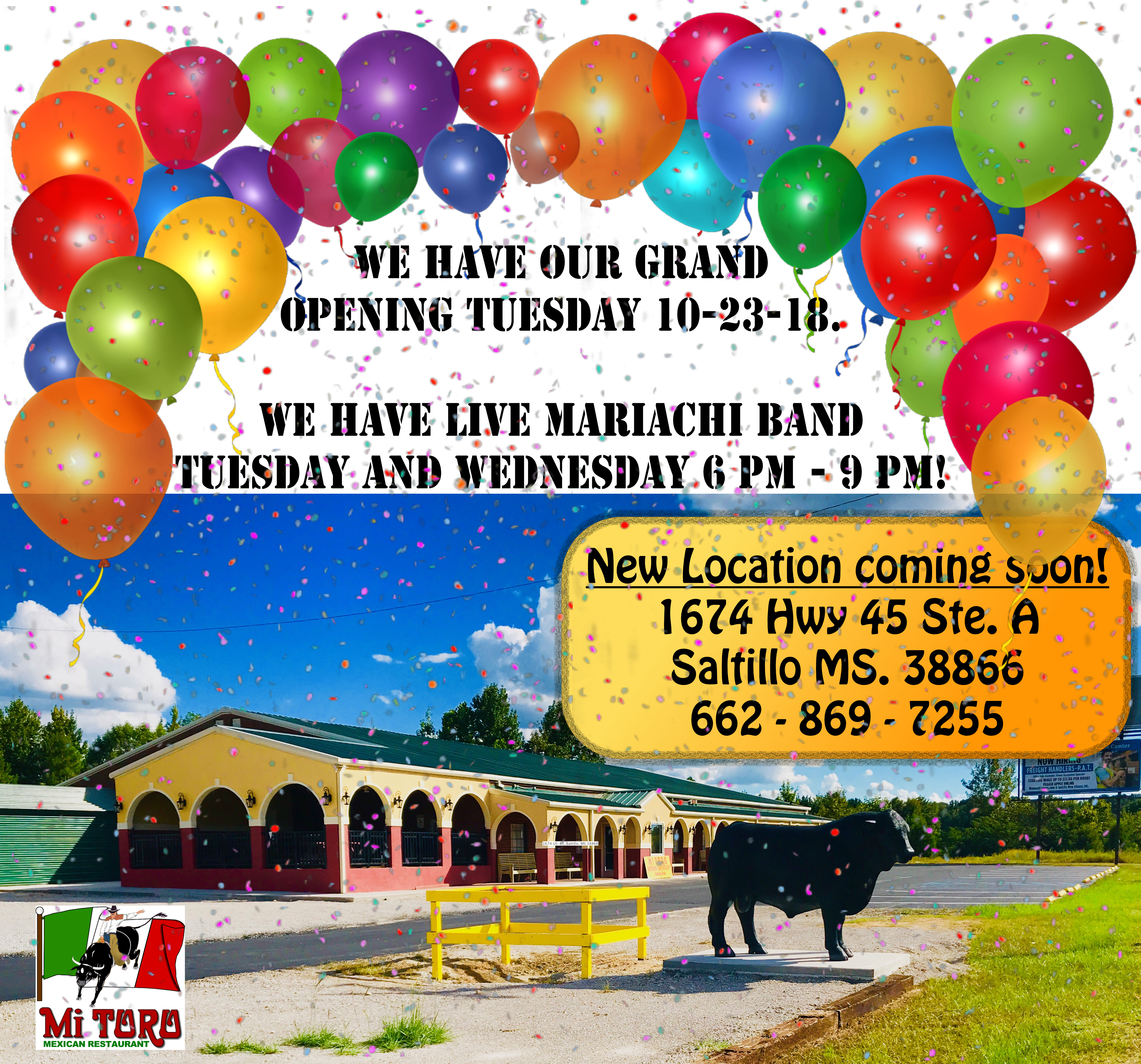 Welcome To Mi Toro Mexican Restaurant The Place Where - Mi Toro Mexican Restaurant (3753x3500), Png Download