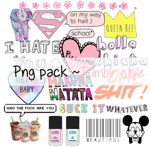 Tumblr Overlays Png Collage Svg Download - Pack Tumblr Png (500x500), Png Download
