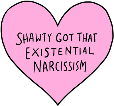 Tumblr Collage Words Perf - Existential Valentines (500x667), Png Download