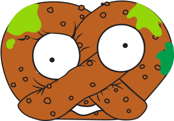 Knot Nice Pretzel Brown - Grossery Gang Knot Nice Pretzel (400x400), Png Download