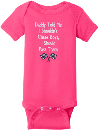 Daddy Told Me Embroidered Infant Onesie - Race For The Cure T Shirts (480x480), Png Download