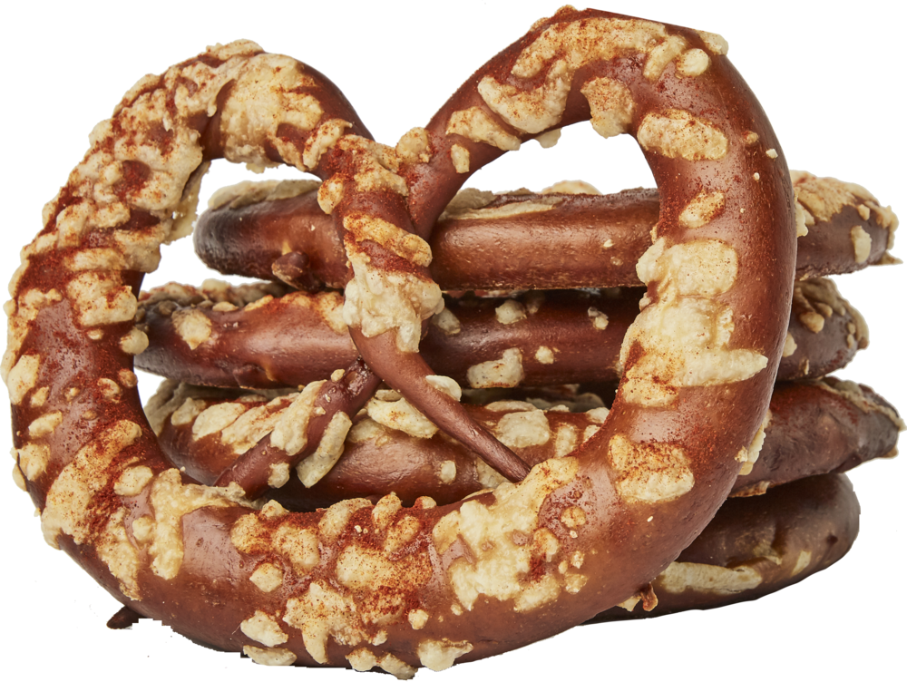 5 X Small Gruyere Paprika Pretzels (1000x752), Png Download