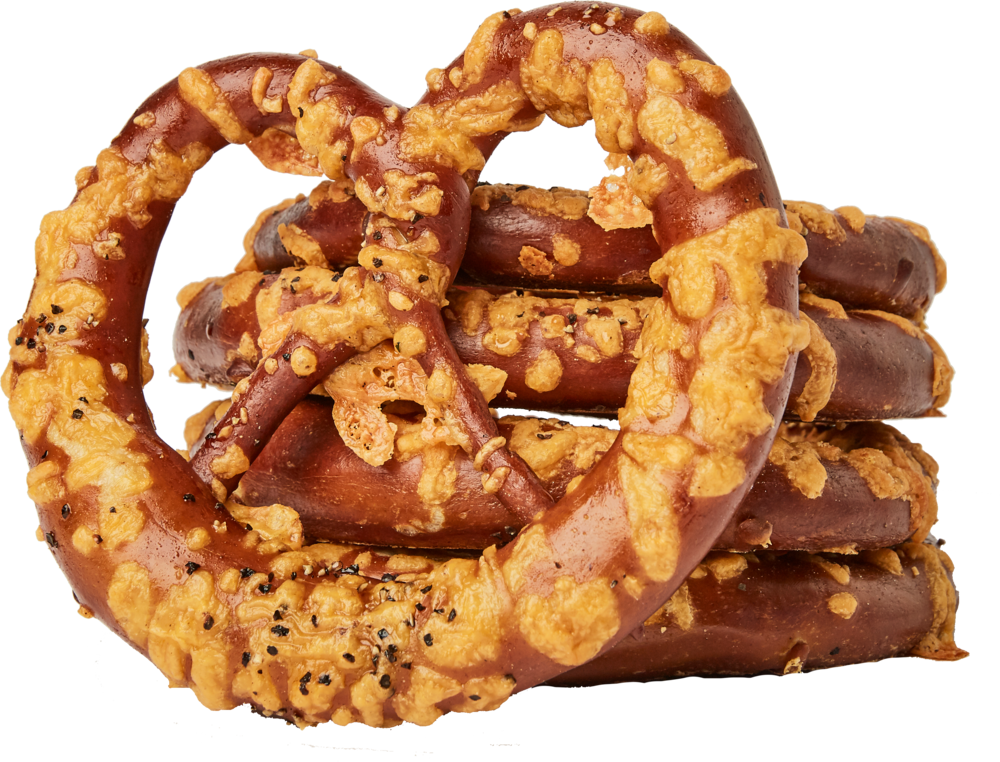 5 X Large Truffle Cheddar Pretzels (1000x762), Png Download
