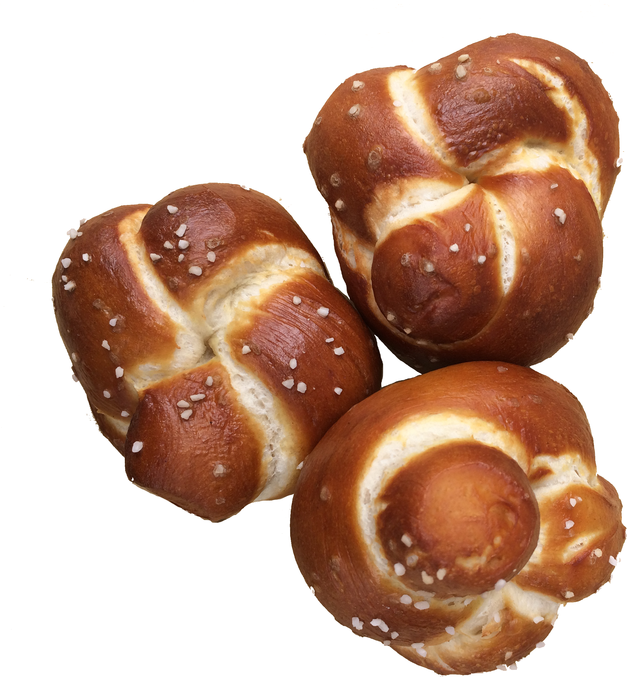Pretzel Knots - Challah (2598x2646), Png Download