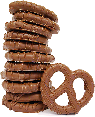 Gourmet Milk Chocolate Covered Pretzel Twists For Fresh - Milk Chocolate Covered (500x500), Png Download