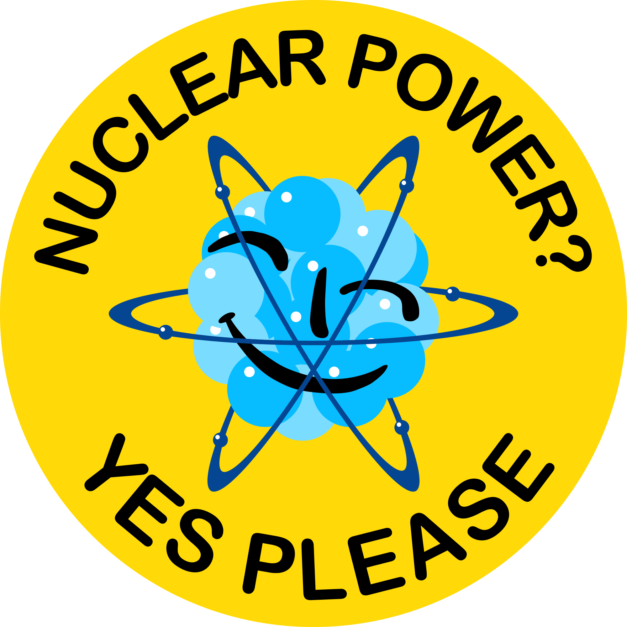 How I Learned To Stop Worrying And - Nuclear Power Yes (2000x2000), Png Download
