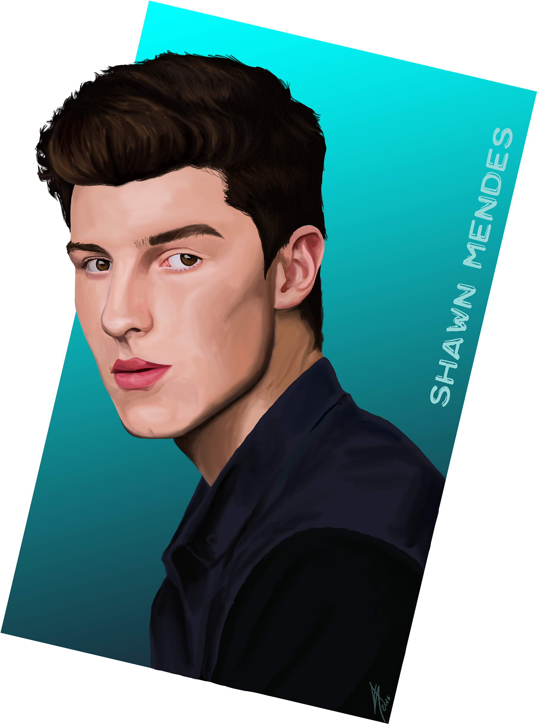 Shawn Mendes Portrait As A Gift - Poster (1920x2526), Png Download