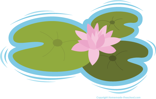 Single Clipart Lily Pad - Lilypad Clipart (517x329), Png Download