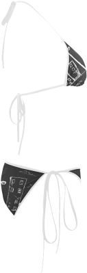 Urban Grunge Bunny Custom Bikini Swimsuit - Swimsuit Bottom (500x500), Png Download