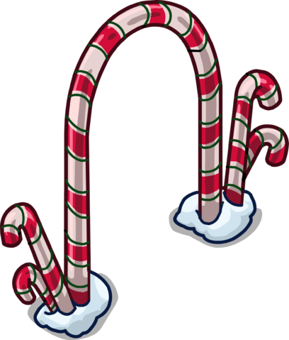 Candy Cane Arch Sprite 003 - Wiki (408x479), Png Download