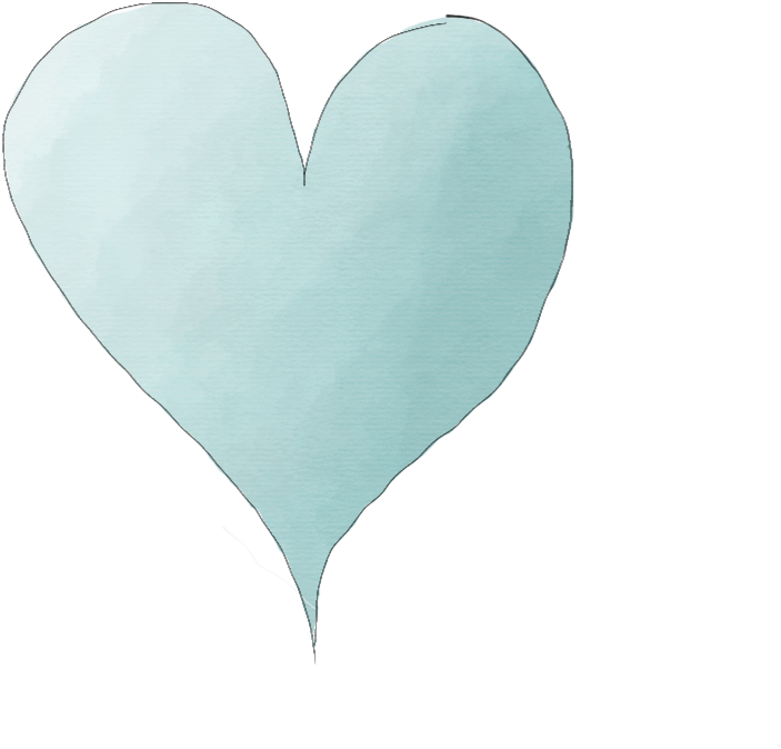 Light Blue Heart - Heart (1024x768), Png Download
