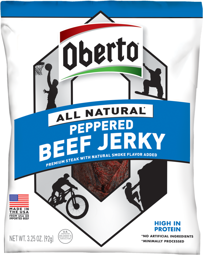 Pepper-web - Oberto Jerky (1000x1254), Png Download