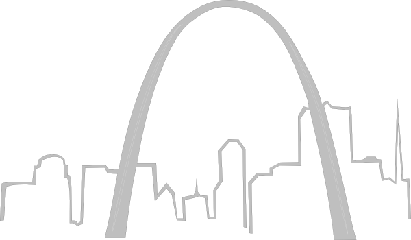 Arch Clipart St Louis Arch - St Louis Arch Clip Art (600x350), Png Download