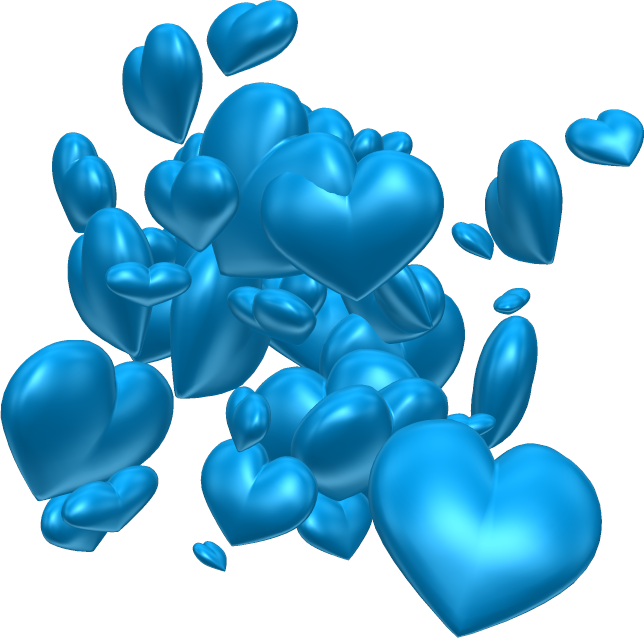 Hearts ‿✿⁀♡♥♡❤ - Balloon (644x638), Png Download