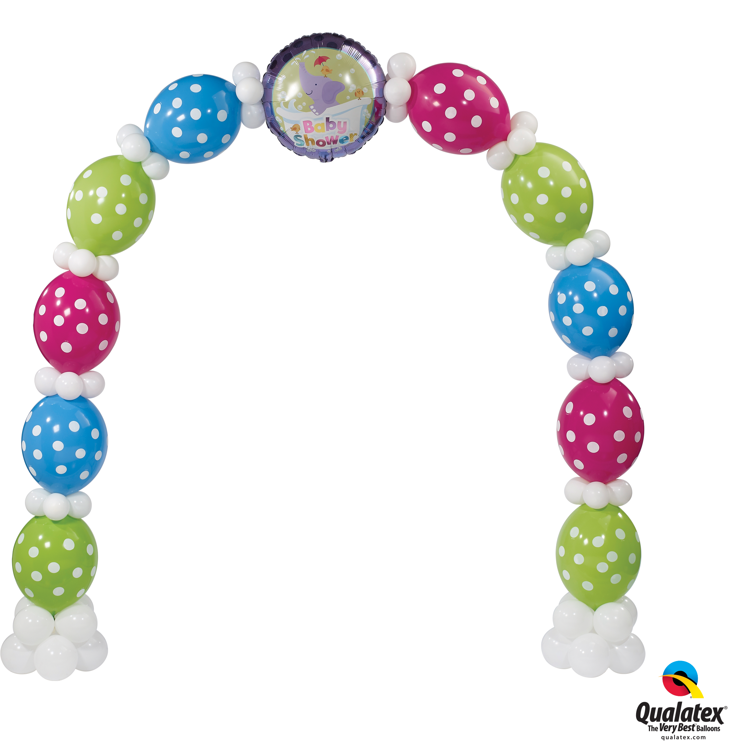 13912 90567 Baby Shower Elephant Arch - Star Wars Qualatex 12" Quick Link Balloons X 50 (2520x2400), Png Download