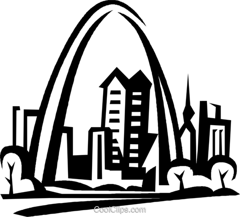 Gateway Arch, St - St Louis Arch Clip Art (480x435), Png Download