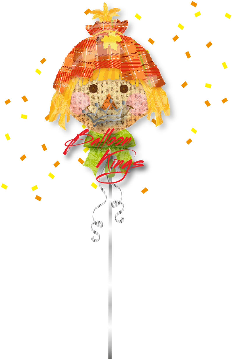 Happy Scarecrow - 26" Happy Scarecrow Balloon - Mylar Balloons Foil (1068x1280), Png Download