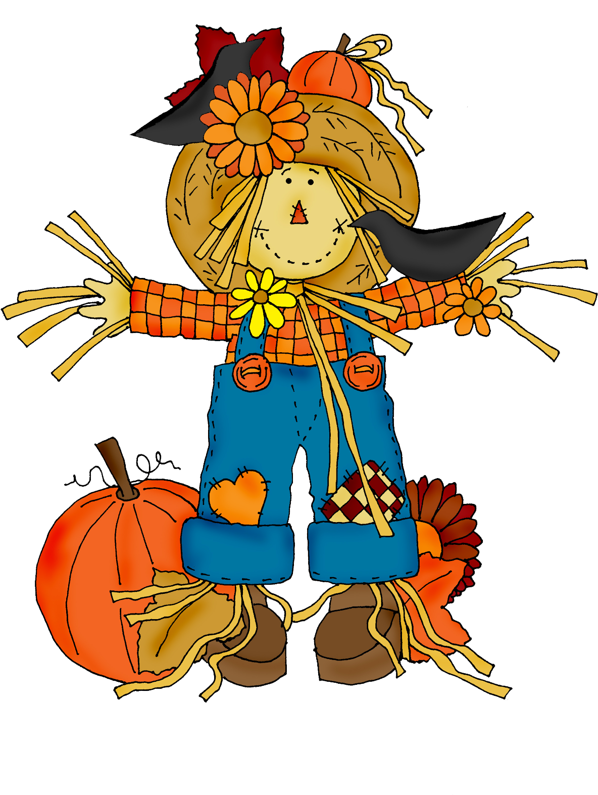 Espa O Educar Desenhos Para Colorir Imagens - Fall Scarecrow Clipart (1236x1600), Png Download