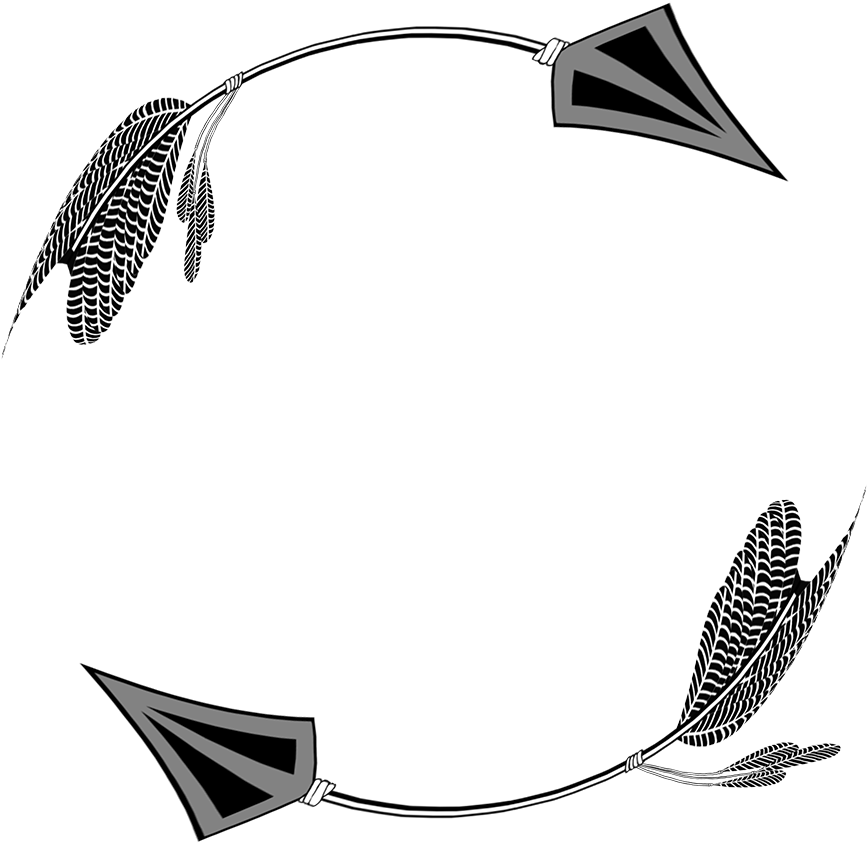 Tribal Arrow Frame Rectangular - Arrow (1004x1004), Png Download